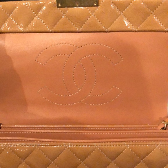 Chanel beige large handbag - Picture 4 of 7